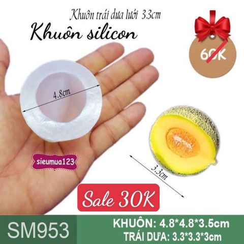 Khuôn silicon dưa lưới 3,3cm ( SM953 )