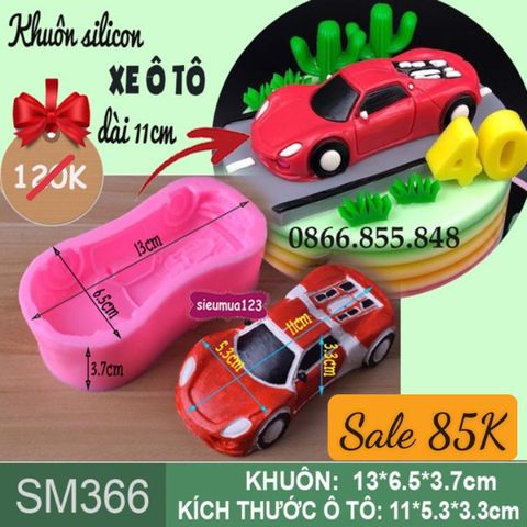 Khuôn silicon làm rau câu xe ô tô dài 11cm ( SM366 )