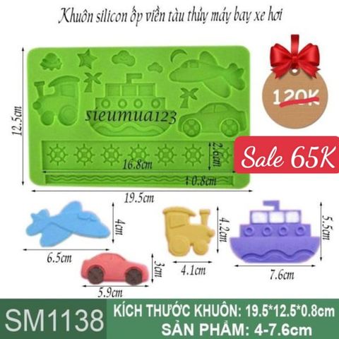 Khuôn silicon ốp viền tàu thủy máy bay xe hơi ( SM1138 )