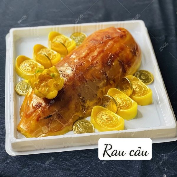 Khuôn nhựa mỏng con heo quay 28cm làm rau câu ( SM1409 )