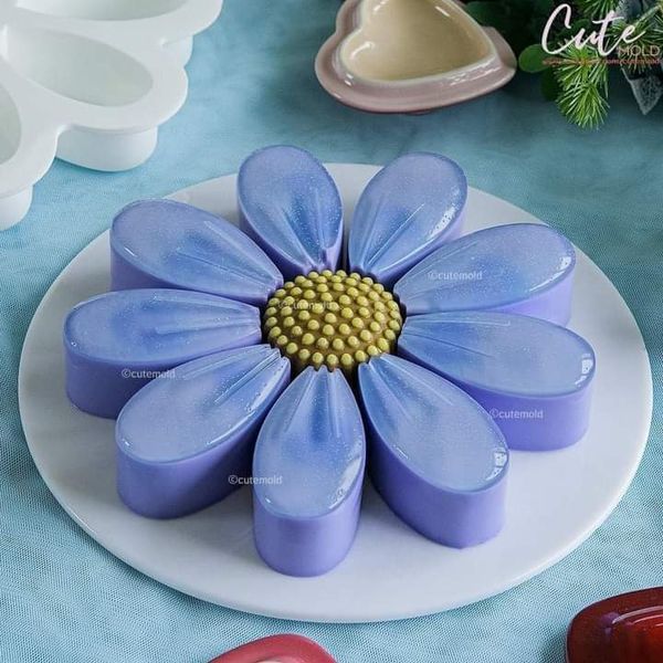 Khuôn silicon làm bánh rau câu hoa hướng dương 25cm ( TC418 )