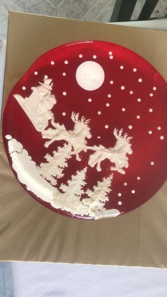 Khuôn silicon ông già Noel cưỡi xe tuần lộc 11cm ( TC197 )