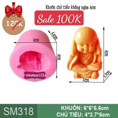 Khuôn rau câu silicon chú tiểu không nghe 6cm ( SM318 )