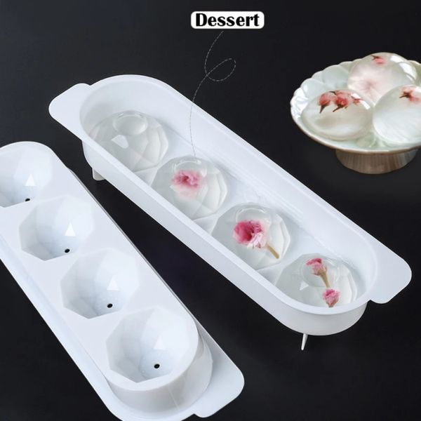 Khuôn thạch bi kim cương nhựa 4 viên 5,5cm HPL81 ( SE647 )