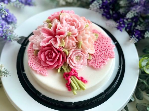 Khuôn silicon làm rau câu hoa sứ cánh nhọn 5,5cm ( SM1351 )