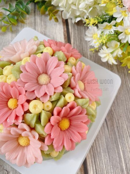 Khuôn silicon hoa cúc vàng 6,5cm ( SM1178 )