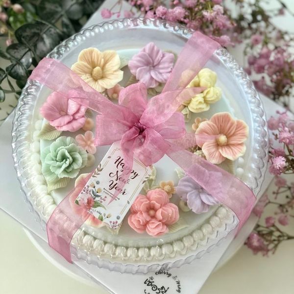 Khuôn silicon làm rau câu hoa hồng sharon 5,5cm ( SM1469 )