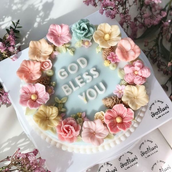 Khuôn silicon làm rau câu hoa hồng sharon 5,5cm ( SM1469 )