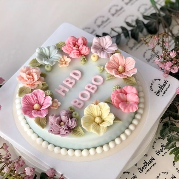 Khuôn silicon làm rau câu hoa hồng sharon 5,5cm ( SM1469 )