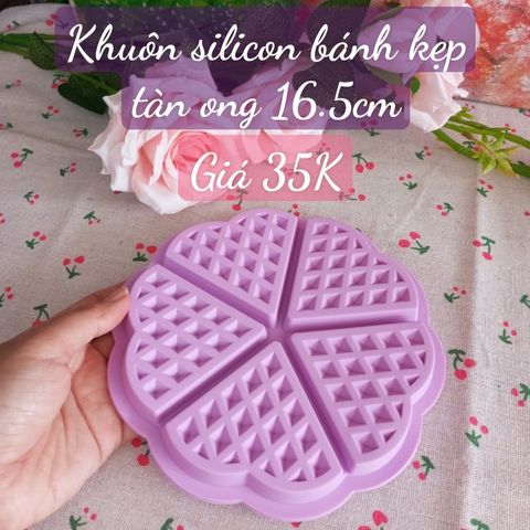 Khuôn silicon bánh kẹp tàn ong tròn 16,5cm ( SM1868 ) mẫu 2024