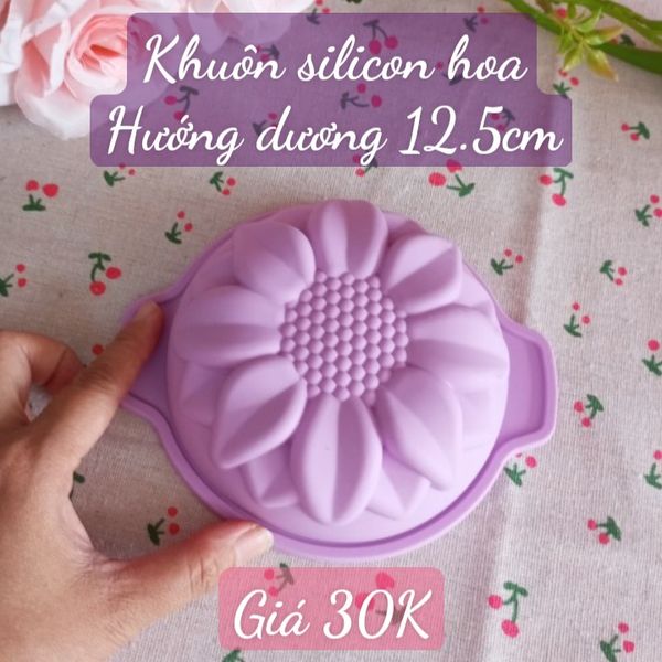 Khuôn silicon hoa hướng dương tròn 12,5cm ( SM1869 )