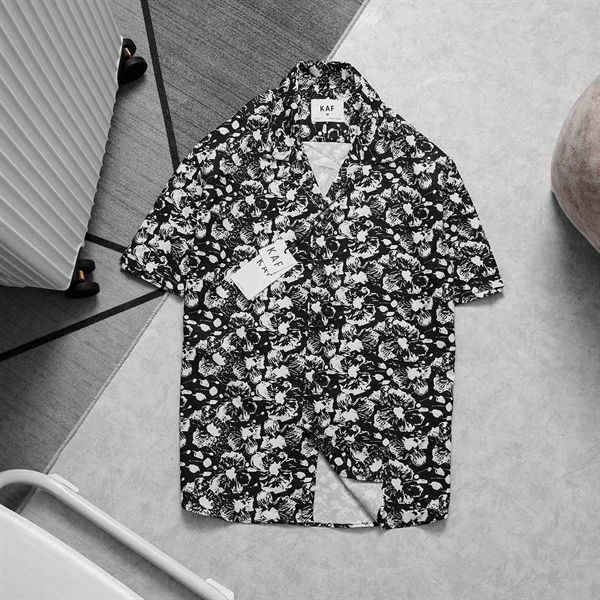  [ẢNH THẬT] Sơ Mi Ngắn Tay Nam Nữ KAF Cổ Vest Đi Biển 25 