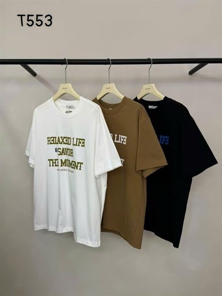  [ẢNH THẬT] Áo Phông Ngắn Tay Nam Nữ In Chữ To T553 