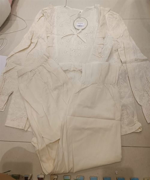  Set pzm dài cổ tim viền ren (24542) 