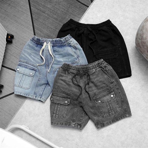  [ẢNH THẬT] Short Jean Túi Hộp Nam 3 Màu 25 