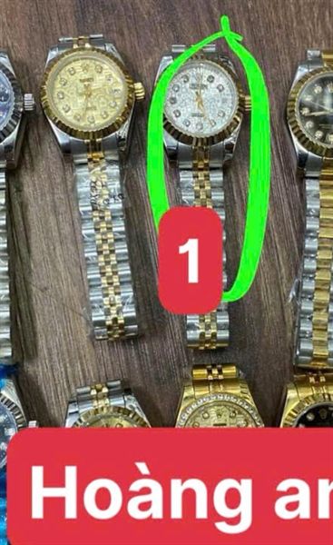  Đồng hô Rolex viền băm - Sz nhỏ 