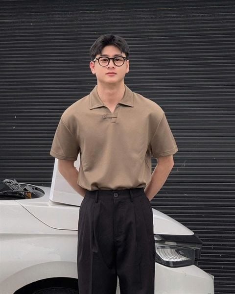  Polo Ngắn Tay Nam Nữ Cổ Tim Trơn C51000 