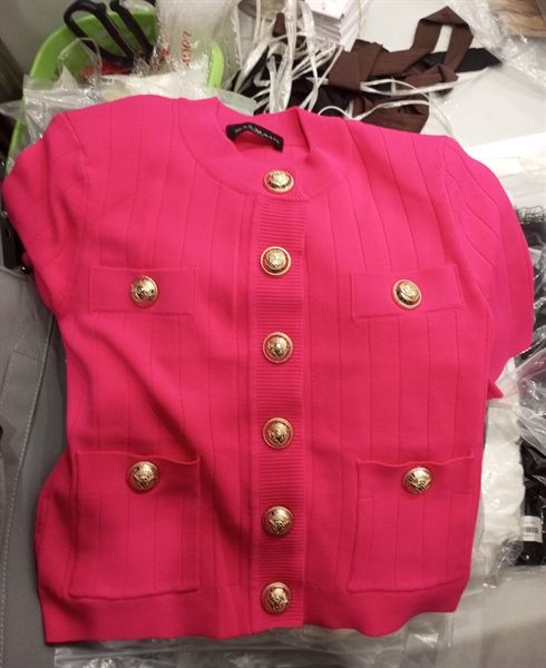  ANTN len Balmain 2 túi cúc vàng (V) 