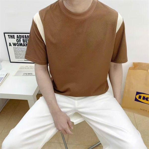  [ẢNH THẬT] Áo Phông Ngắn Tay Nam Cải Vai 6301 