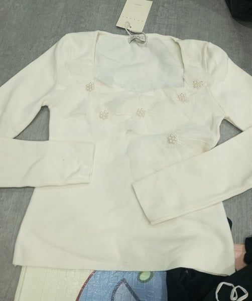  ADTN Le Lart đính hoa vải mix ngọc (TH346) 