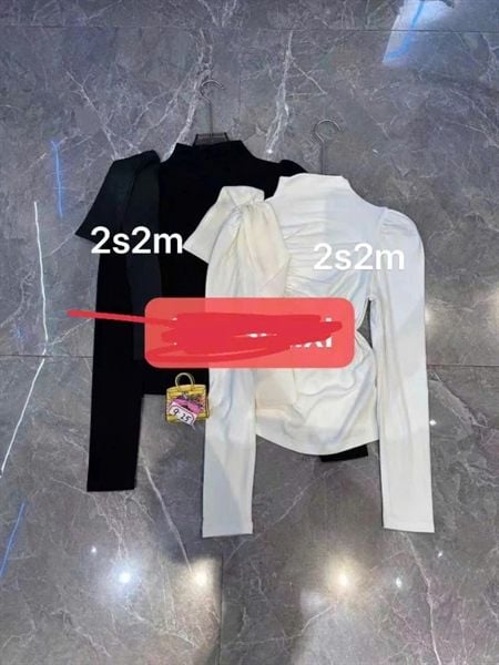  ADTN thun dúm eo nơ vai 