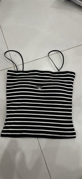  Áo 2 dây len P logo ngực 