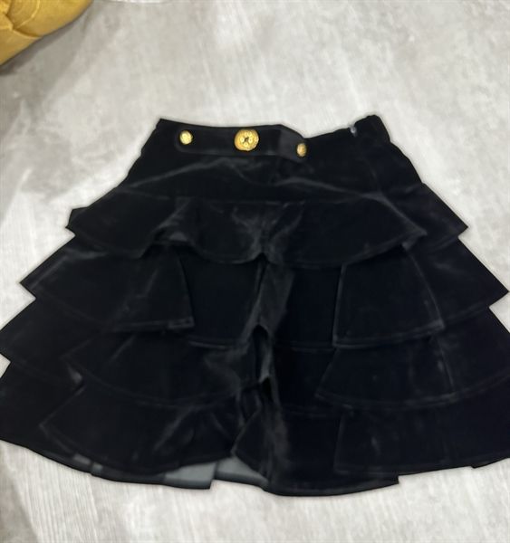  CVN nhung tầng đính tag G vàng 