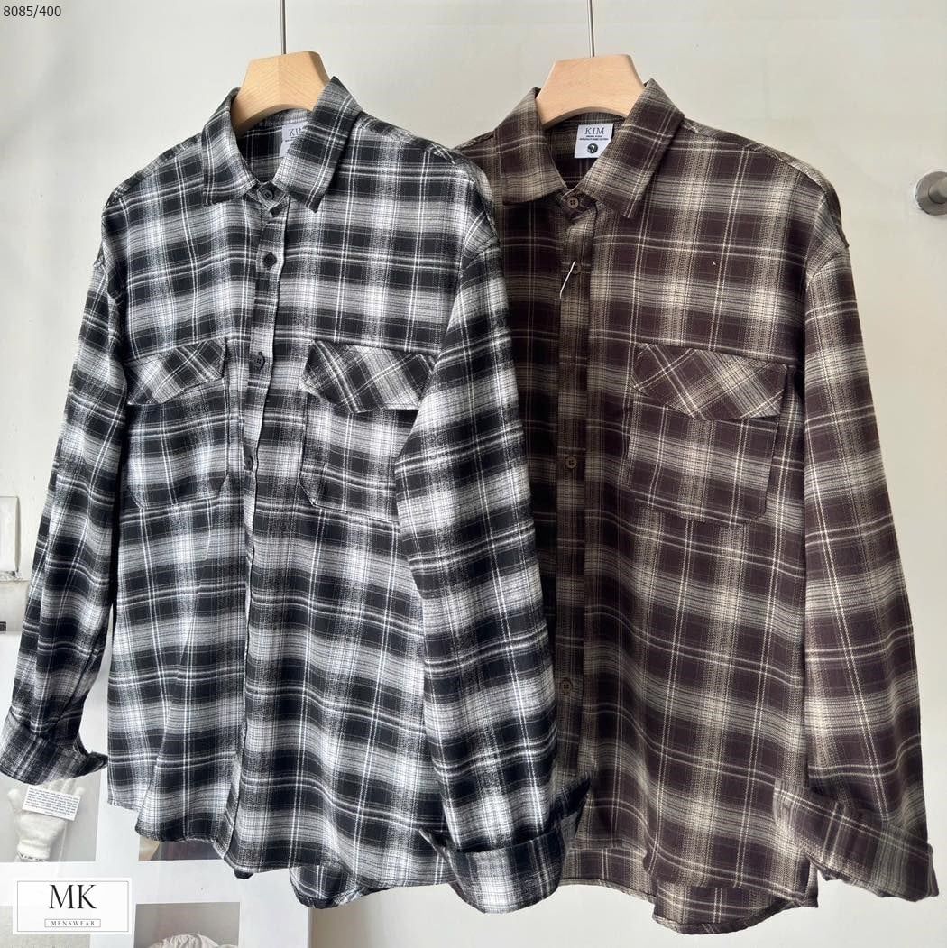  [ẢNH THẬT] Sơ Mi Dài Tay Nam Kẻ Caro 25 