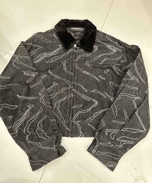  AKN jean cổ nhung ht cườm 