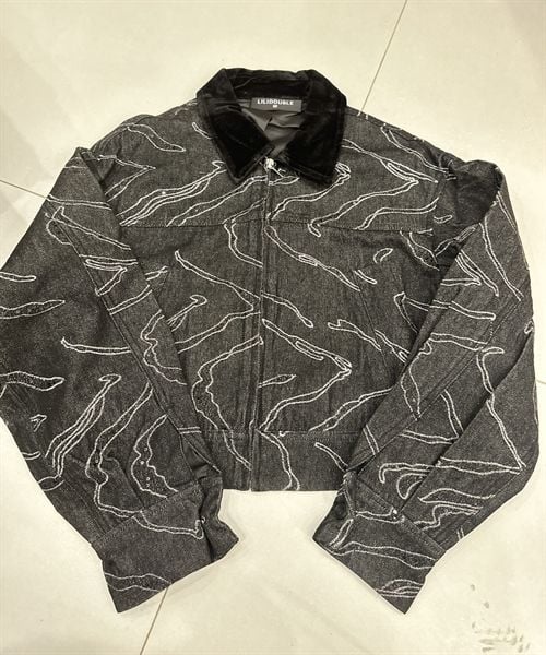  AKN jean cổ nhung ht cườm 