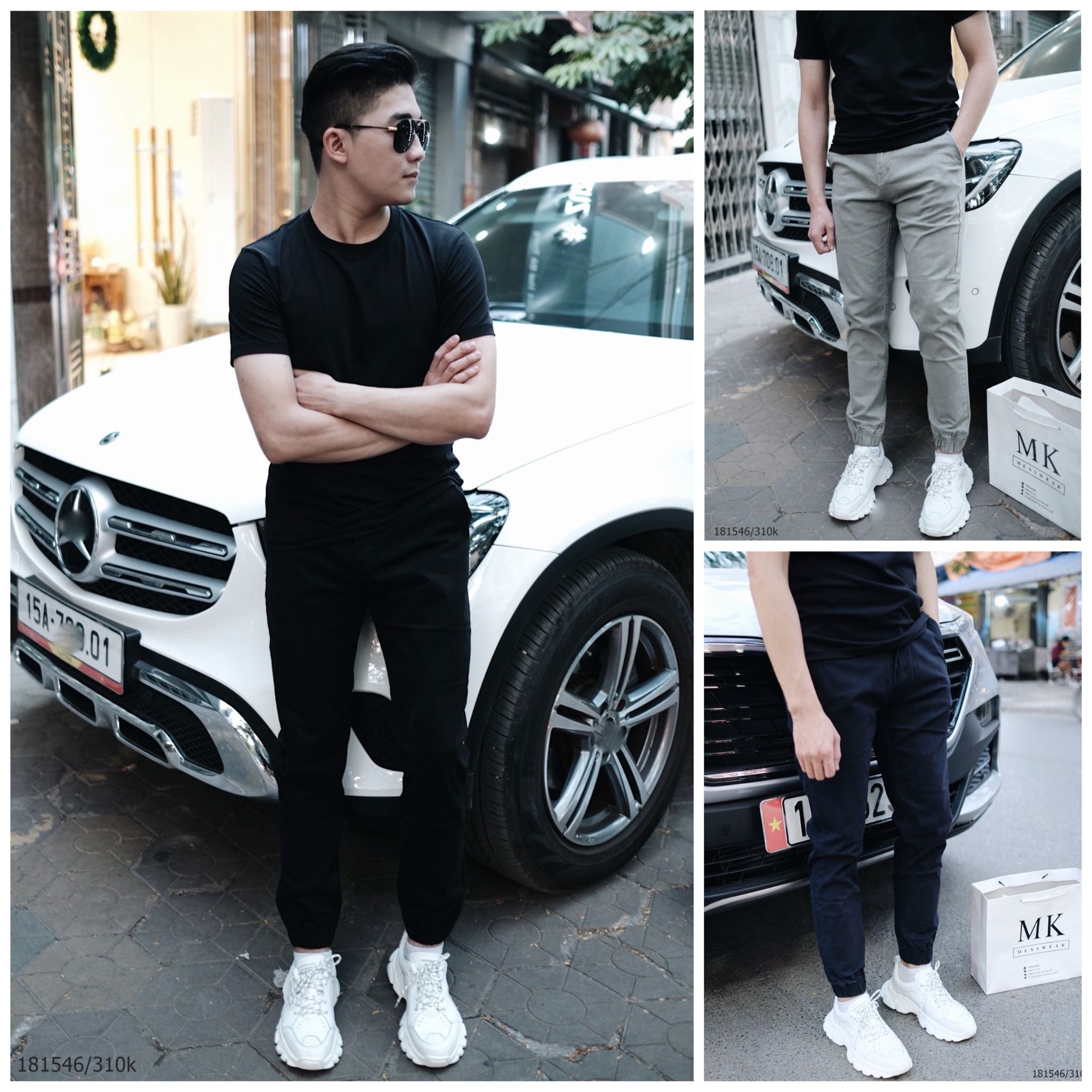  Quần Jogger Kaki Trơn 