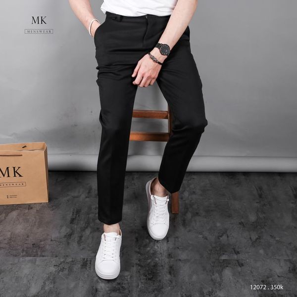  Quần âu cộc đen trơn 