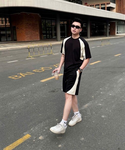  [ẢNH THẬT] Bộ Ngắn Tay Nam Phối Tay 2656 