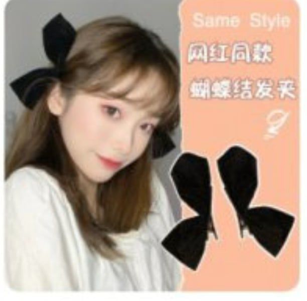  Set kẹp nơ nhung (2c) 