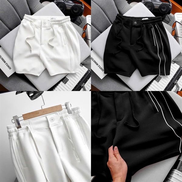  [ẢNH THẬT] Short Nỉ Nam Trơn Sọc Đùi 25 