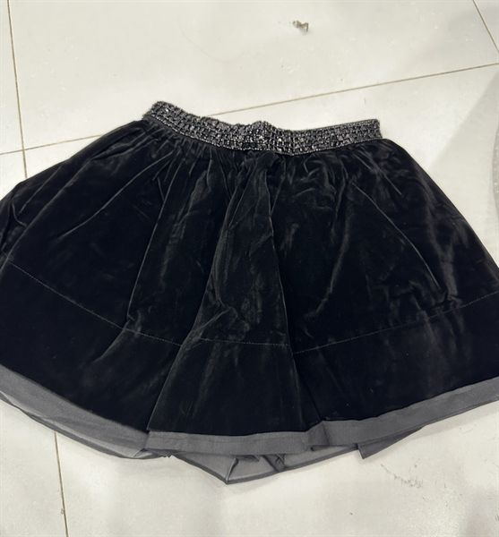  CVN nhung cạp cườm viền voan 