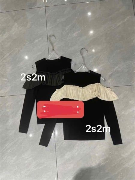  ADTN len trễ vai bèo vai đính ngọc 