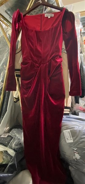  Váy nhung dài body xe trước tay rời 