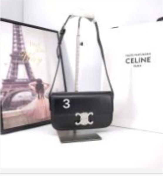  Túi xách Celine CN logo bạc - Sz 20 