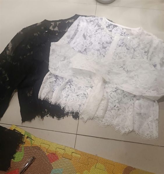  ADTN ren cổ tròn viền cườm 