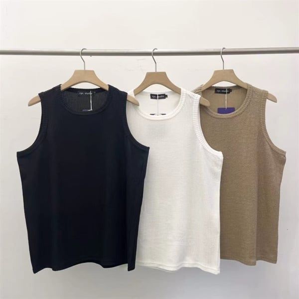  [ẢNH THẬT] Áo Ba Lỗ Nam Nữ 3 Màu Trơn 9026 