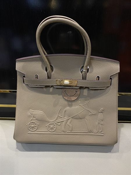  Túi xách HM birkin in ht nổi - Sz 30 