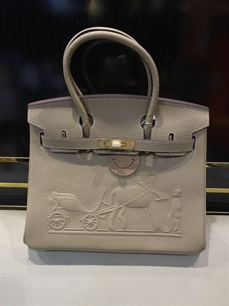  Túi xách HM birkin in ht nổi - Sz 30 