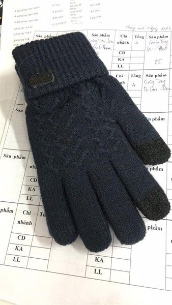  Găng Tay Len Xanh Navy 