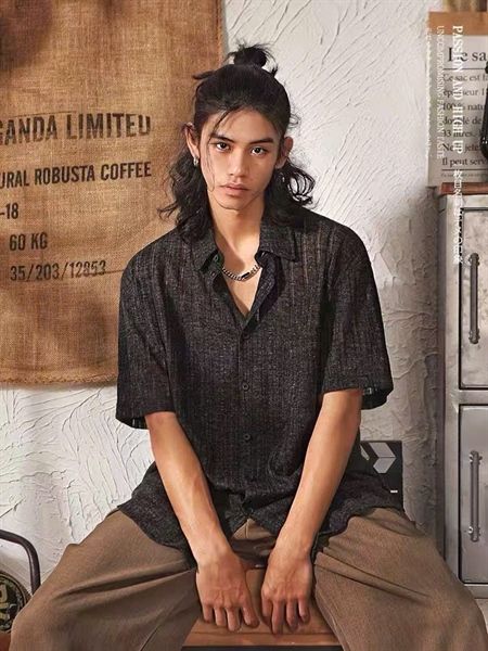  [ẢNH THẬT] Sơ Mi Đũi Ngắn Tay Nam Túi Ngực 7019 