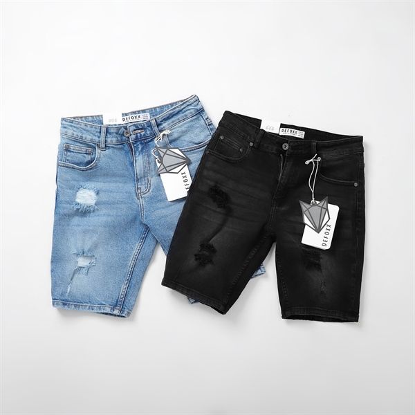  Quần Short Jean Nam Defoxx Rách 24 