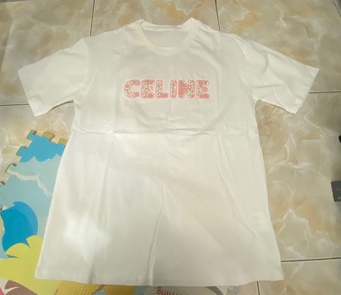  ANTN phông Celine chữ hồng đính cườm 
