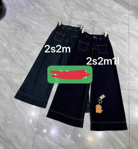  QD jean suông túi trước 