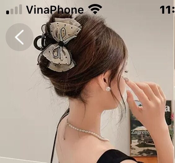  Kẹp tóc no châm bi 