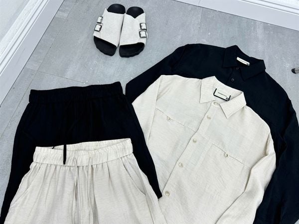  [ẢNH THẬT] Bộ Dài Tay Đũi Nam Trơn 2086 